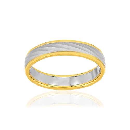 Alliance 2 ors 375 jaune et blanc 4 mm