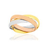 Alliance or 375 3 ors 3 anneaux 3 mm - vue V1