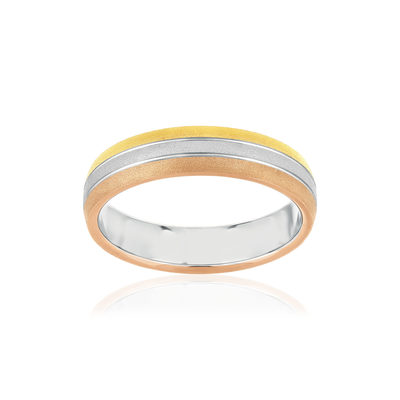 375 3 gold wedding band