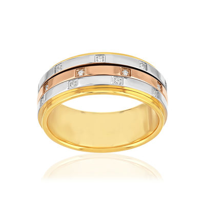 Alliance or 375 3 ors diamants HSI 0.22 carat