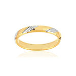 Alliance or 375 2 tons jaune et rhodié - vue 1