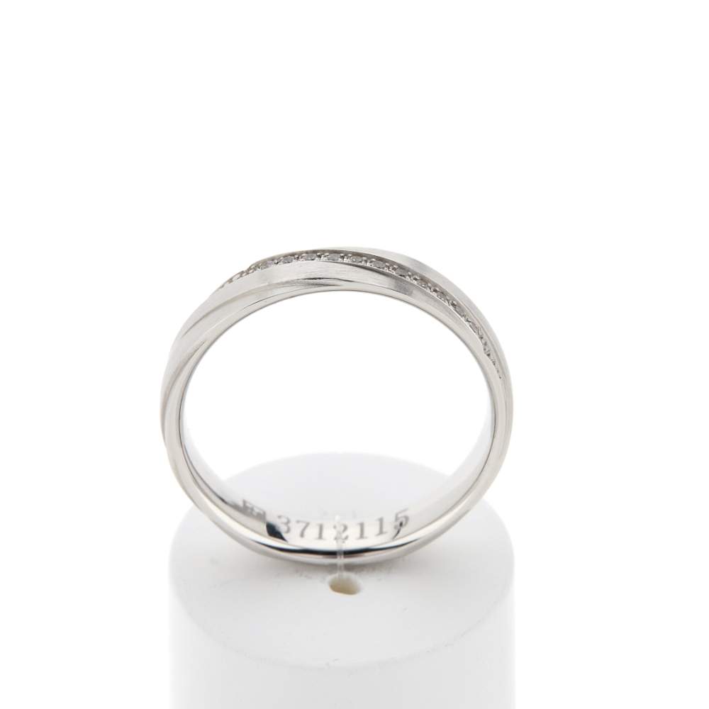 Alliance or 375 blanc diamants HP1 0.06 carat - vue 1