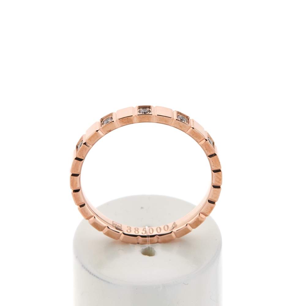 Alliance or 375 rose diamants HSI 0.2 carat - vue 1