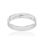 Alliance or 375 blanc diamants HSI 0.11 carat - vue 1