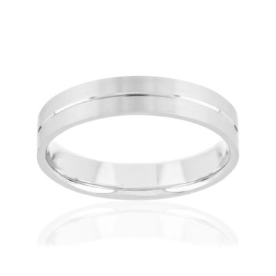 375 witgouden trouwring