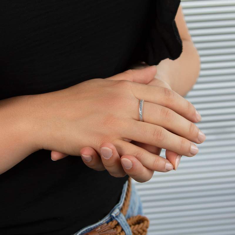 Bague argent 925 - vue porté 1