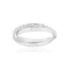 375 white gold wedding band with two rings - view V1
