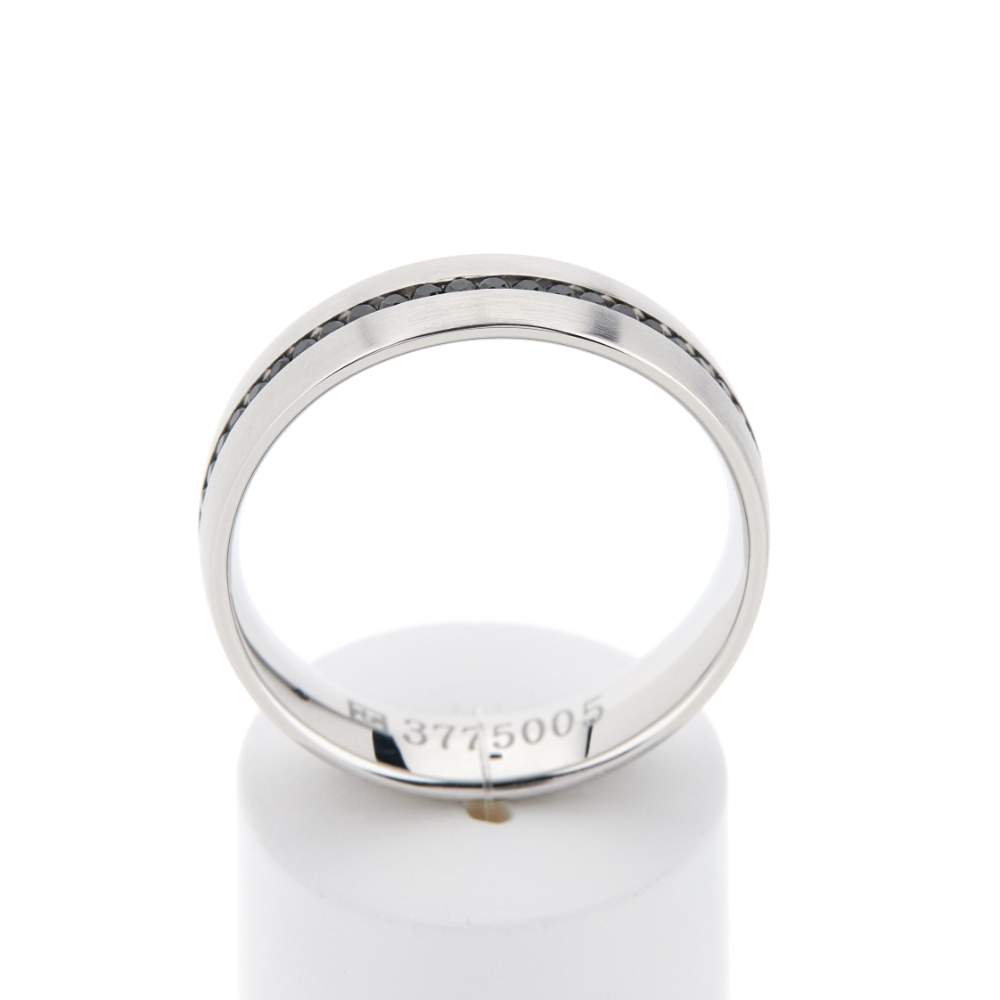 Alliance or 375 blanc diamants noirs 0.75 carat - vue 1