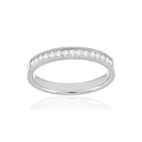 Alliance or 375 blanc diamants HSI 0.26 carat