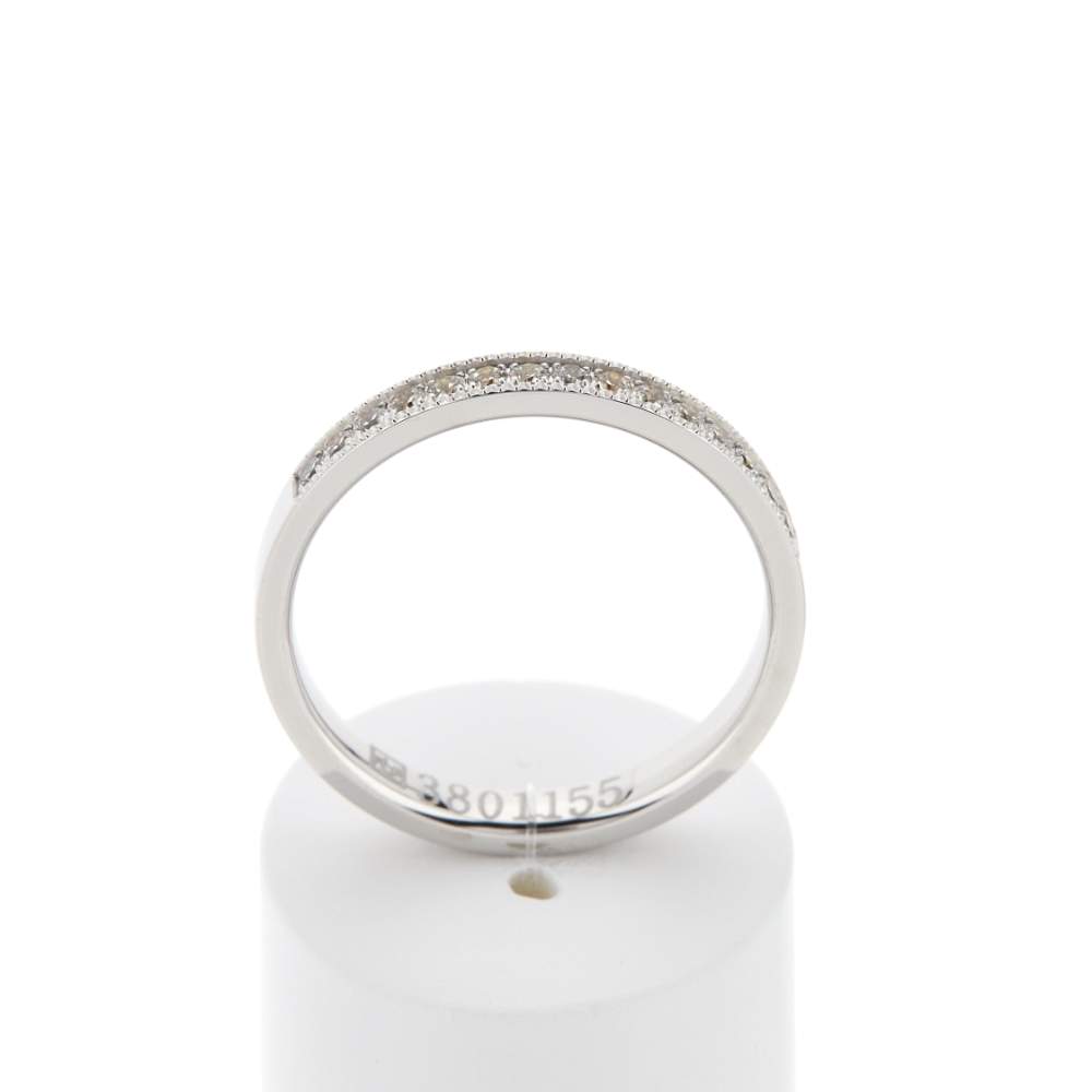 Alliance or 375 blanc diamants HSI 0.26 carat - vue 1