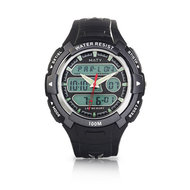 Montre homme double affichage bracelet caoutchouc