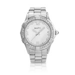 Montre femme strass bracelet acier - vue 1