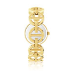 Montre femme métal doré et strass - vue 2