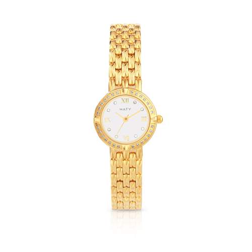 Montre femme bracelet métal plaqué