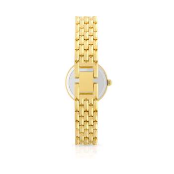 Women's watch with plated metal bracelet