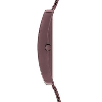 Women's watch with brown metal bracelet