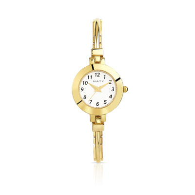 Dames Accessoires Horloges Maty Horloges Montre  bracelet plaque or 
