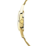 Montre femme dorée bracelet maille milanaise - vue 3