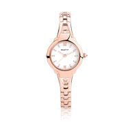 Montre dorée rose