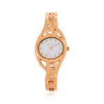 Montre dorée rose - vue 1