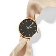 Montre Disney Pocahontas dorée rose foulard beige