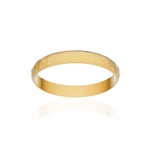 Alliance or 750 jaune martelé ruban 3mm - vue 1
