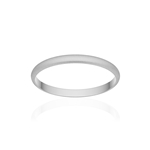 Alliance or 375 blanc sablé ruban 2mm - vue 1