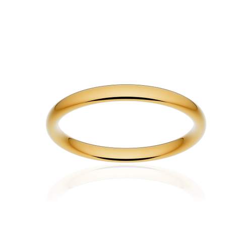 Alliance or 375 jaune poli ruban confort 2,5mm