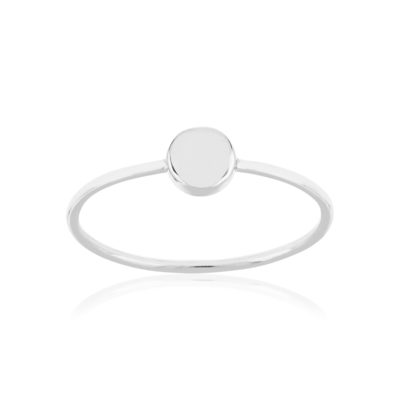 Bague argent 925 motif rond