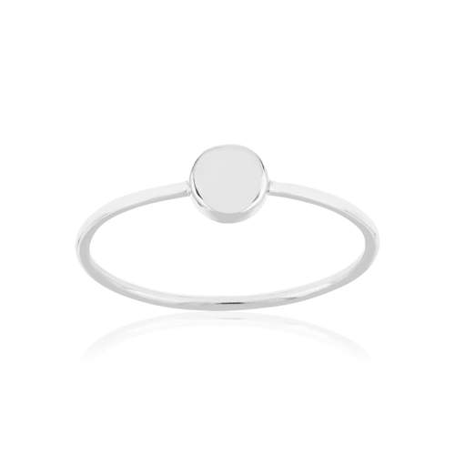Bague argent 925 motif rond