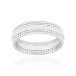 Bague argent 925 perlée - vue 1