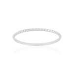 Bague argent 925, torsadée. - vue 1