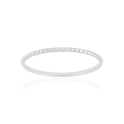 Bague argent 925, torsadée.