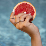 Ensemble 3 Bagues argent 925 perlée, polie et torsadée - vue porté 3