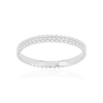 Bague argent 925 perlée - vue 1