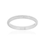 Bague argent 925 perlée - vue 1