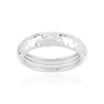 Bague argent 925 martelée - vue 1