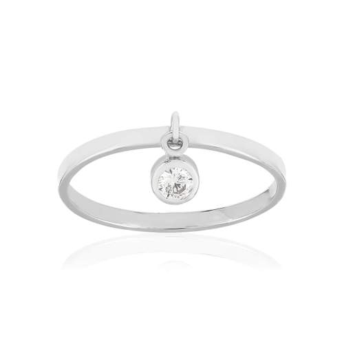 Bague argent 925 pampille zirconia