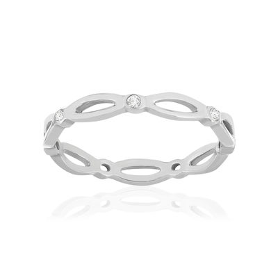 Silver ring 925 zirconias