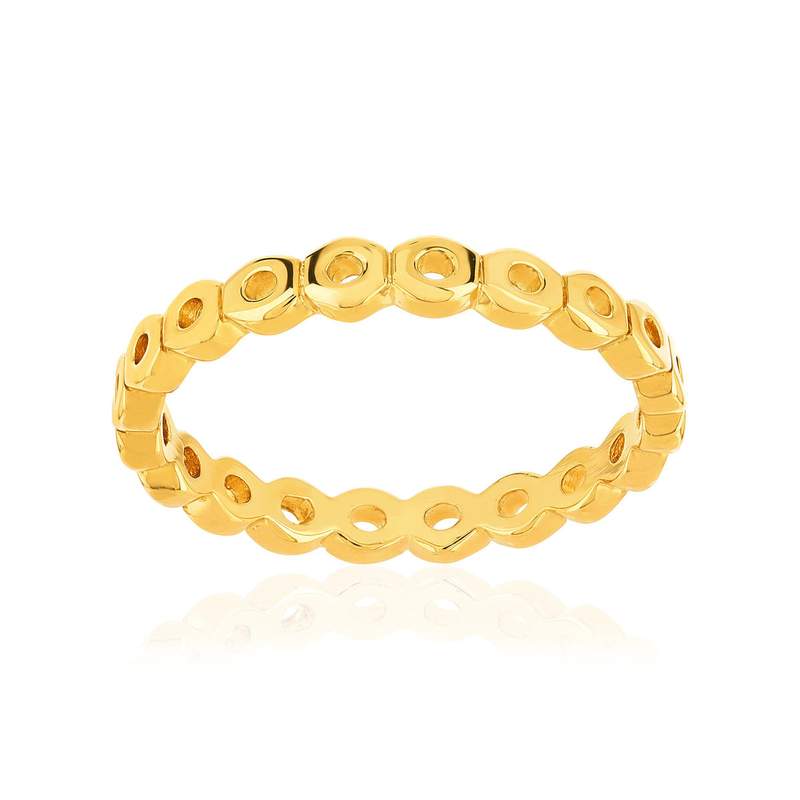 Bague plaqué or jaune - vue 1