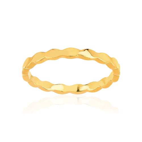Yellow gold-plated ring