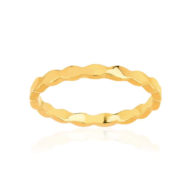 Bague plaqué or jaune - vue 1