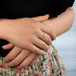 Bague plaqué or jaune - vue porté 1