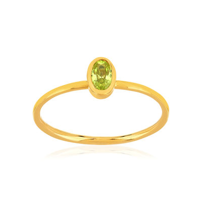 Bague plaqué or jaune pierre imitation