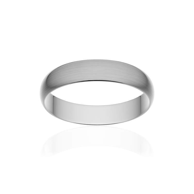Alliance platine 950 brossé ruban 4 mm - vue 1