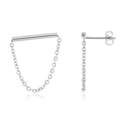 Boucles d'oreilles acier