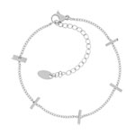 Bracelet acier 22 cm - vue 1
