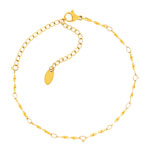 Bracelet acier jaune 21 cm - vue 1