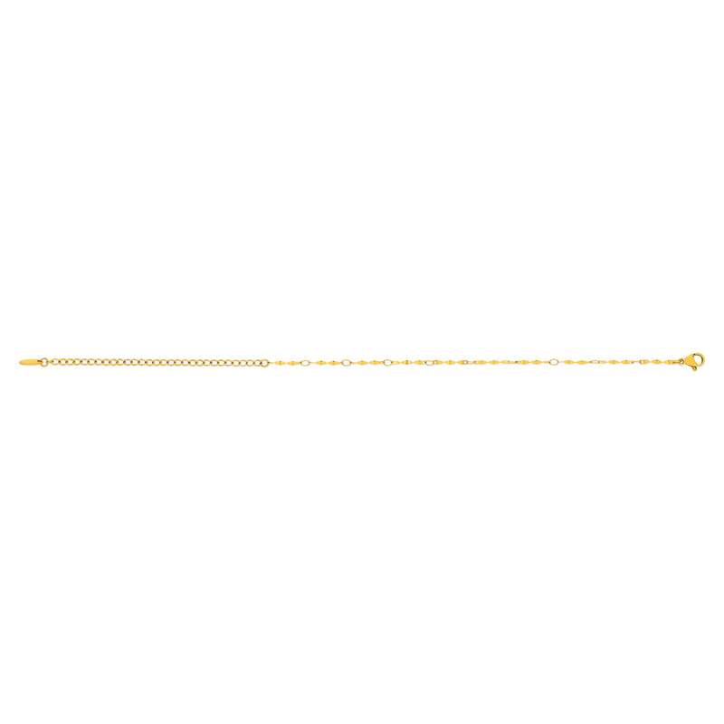 Bracelet acier jaune 21 cm - vue 2