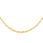 Collier acier jaune longueur réglable 40 à 45 cm - vue 1